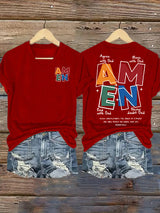 Women's  AMEN Print T-Shirt