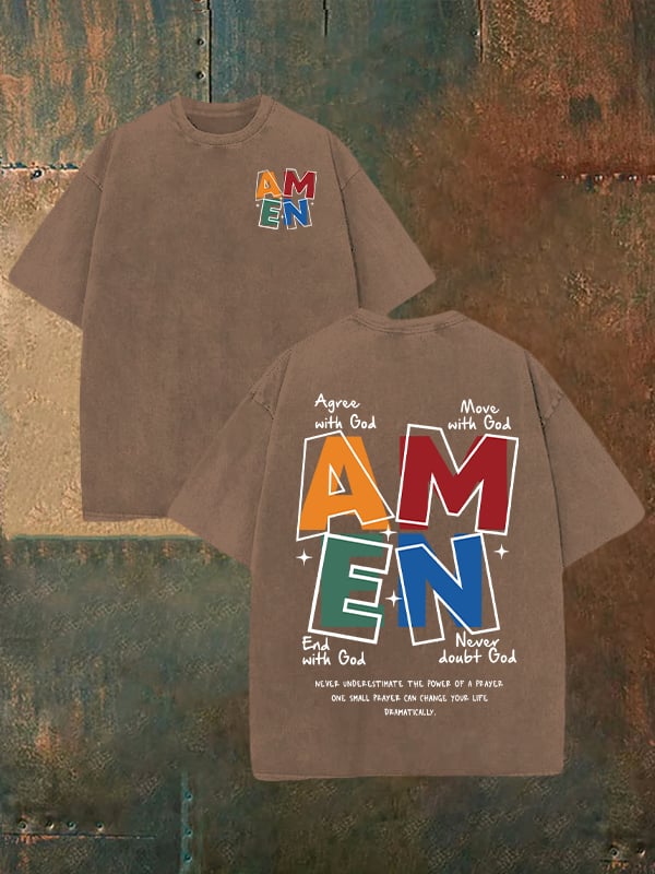 Unisex  AMEN  Washable T-shirt